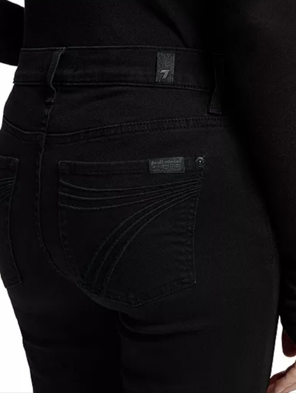 7 For All Mankind Dojo Jean In Night Black